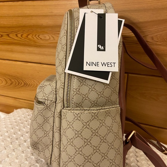 NWT NINE WEST medium Dome Logo Backpack - Picture 10 of 12